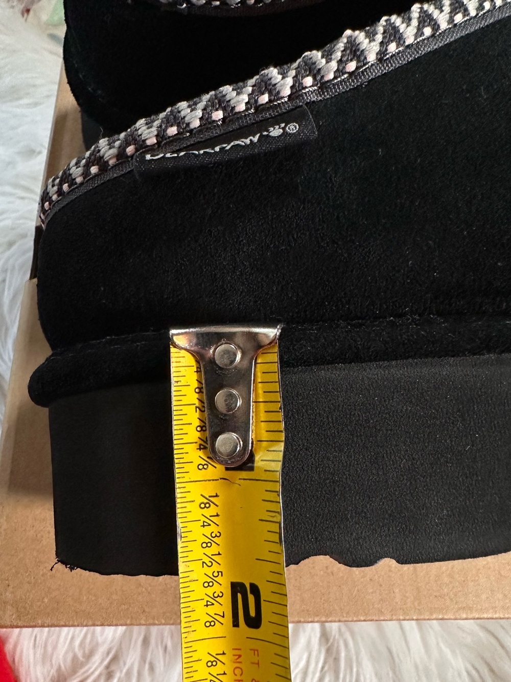 Bearpaw • Martis Platform Leather & Wool Slippers - Picture 10 of 14